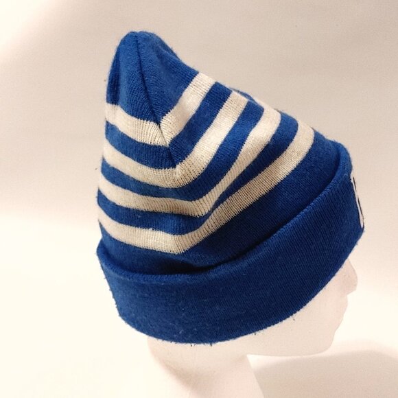 BELL Canada Toque Beanie Winter Hat Stripe Blue and White Telecommunications - Picture 5 of 7